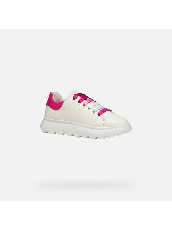 Geox Бели маратонки Geox Puffypop за момичета