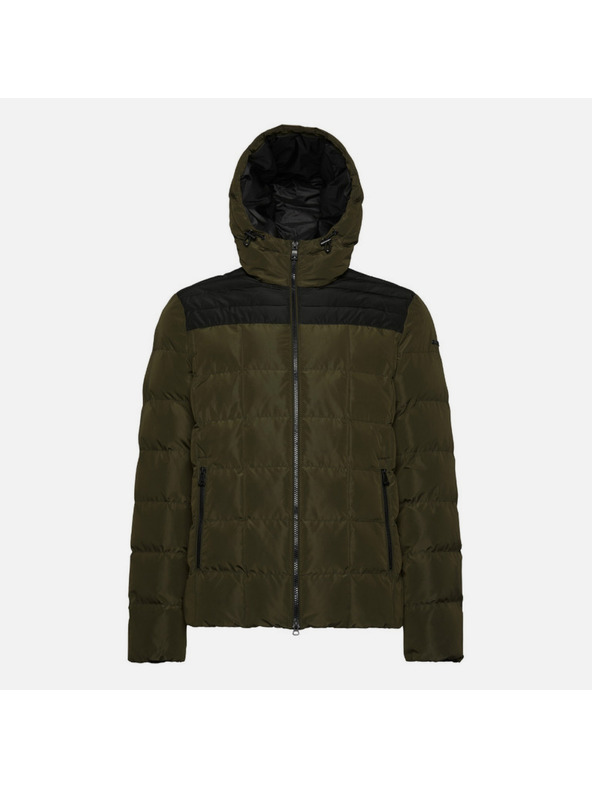 Geox Тъмнозелено мъжко яке Geox Magnete Hoojkt