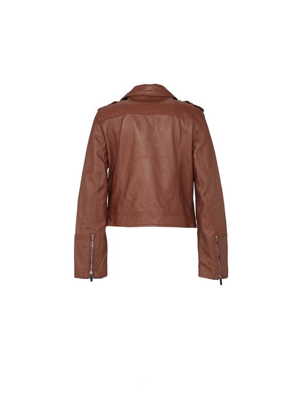 CAMAIEU Кафяво дамско кожено яке