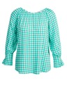 Orsay Светлозелена блуза на каре ORSAY