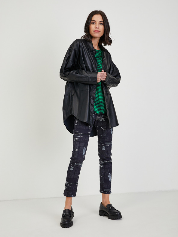 Orsay Зелена дамска блуза с десен ORSAY