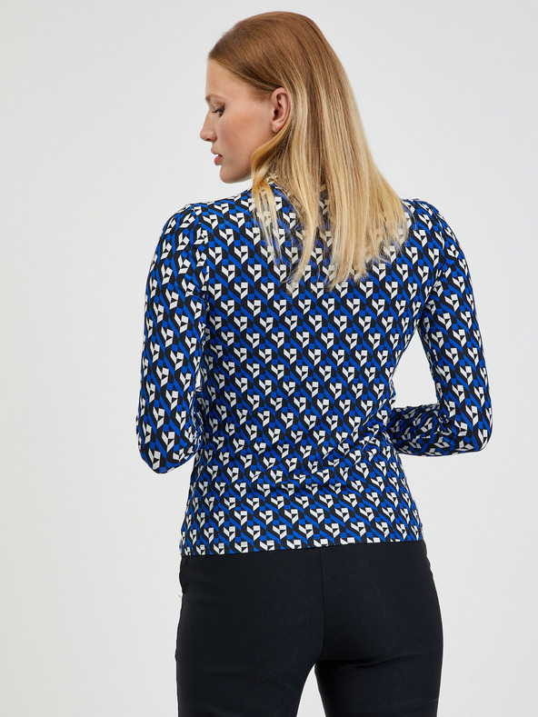 Orsay Синьо дамско поло с десен ORSAY