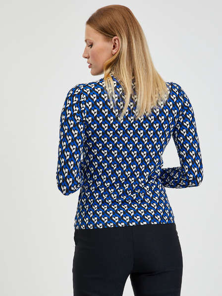 Orsay Синьо дамско поло с десен ORSAY