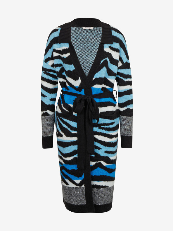 Orsay Синьо-черна дамска жилетка с десен ORSAY