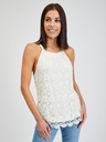 Orsay Бял дамски дантелен потник ORSAY