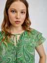 Orsay Зелена дамска блуза с десен ORSAY
