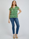 Orsay Зелена дамска блуза с десен ORSAY