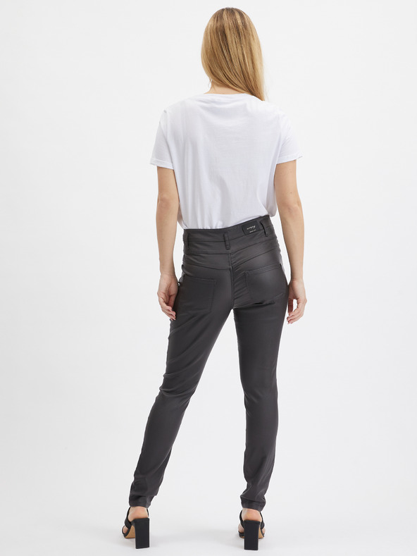 Orsay Тъмносив дамски skinny fit панталон ORSAY