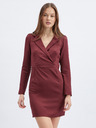 Orsay Винена дамска рокля по тялото ORSAY