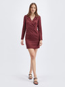 Orsay Винена дамска рокля по тялото ORSAY
