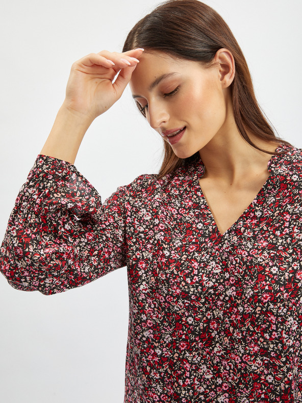 Orsay Винена дамска блуза на цветя ORSAY