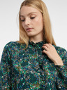 Orsay Тъмнозелена дамска блуза на цветя ORSAY