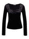 Orsay Черен дамски топ от кадифе ORSAY
