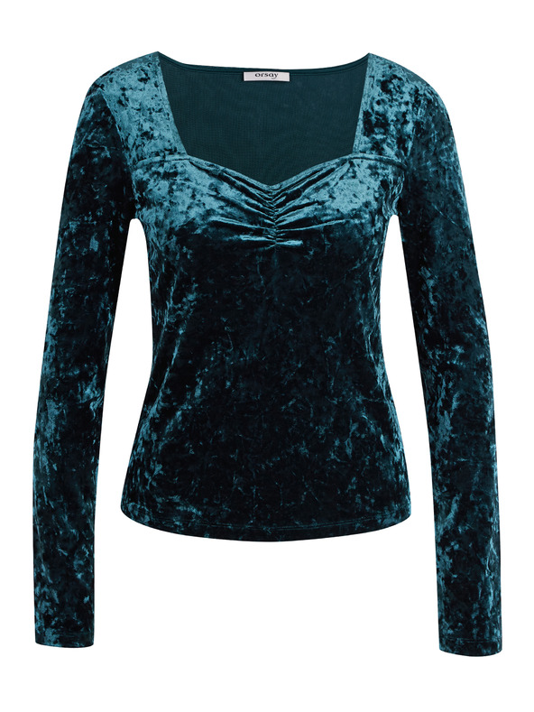 Orsay Петроленосин дамски топ от кадифе ORSAY