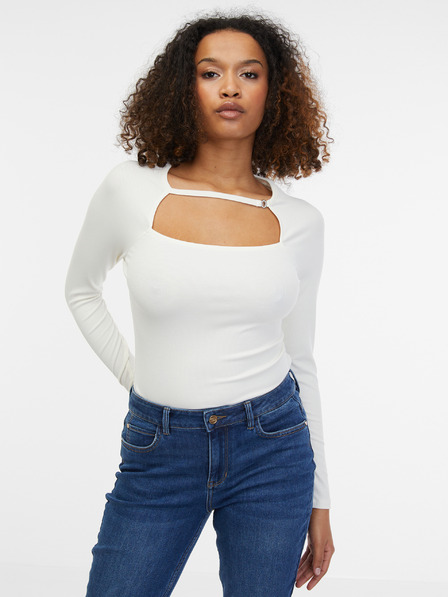 Orsay Бяла дамска тениска ORSAY