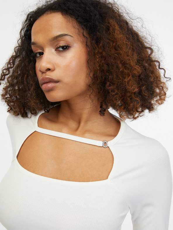 Orsay Бяла дамска тениска ORSAY