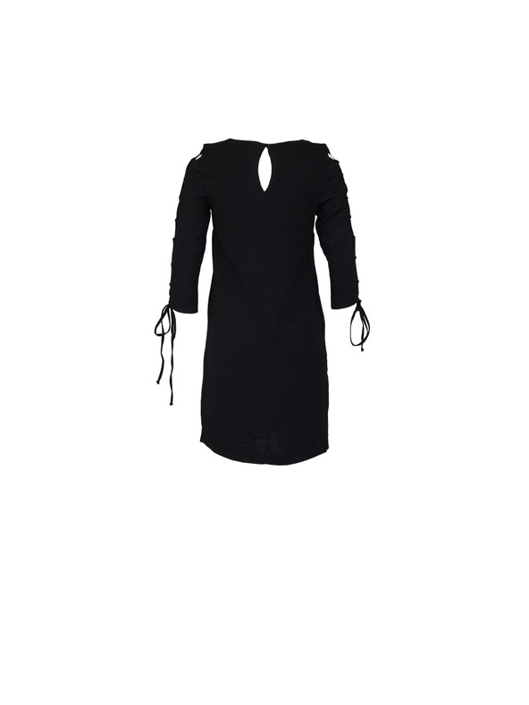 CAMAIEU Черни рокли с връзки на ръкавите