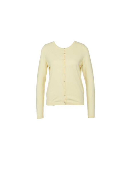 CAMAIEU Светложълт пуловер с копчета