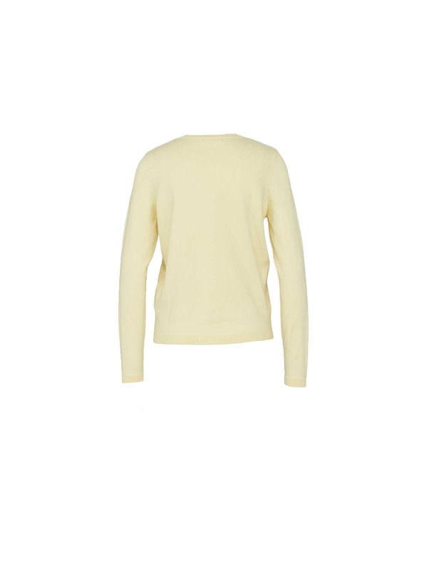 CAMAIEU Светложълт пуловер с копчета