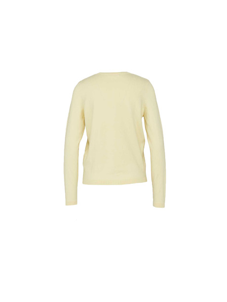 CAMAIEU Светложълт пуловер с копчета