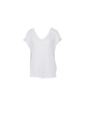 CAMAIEU Бяла тениска с къс ръкав