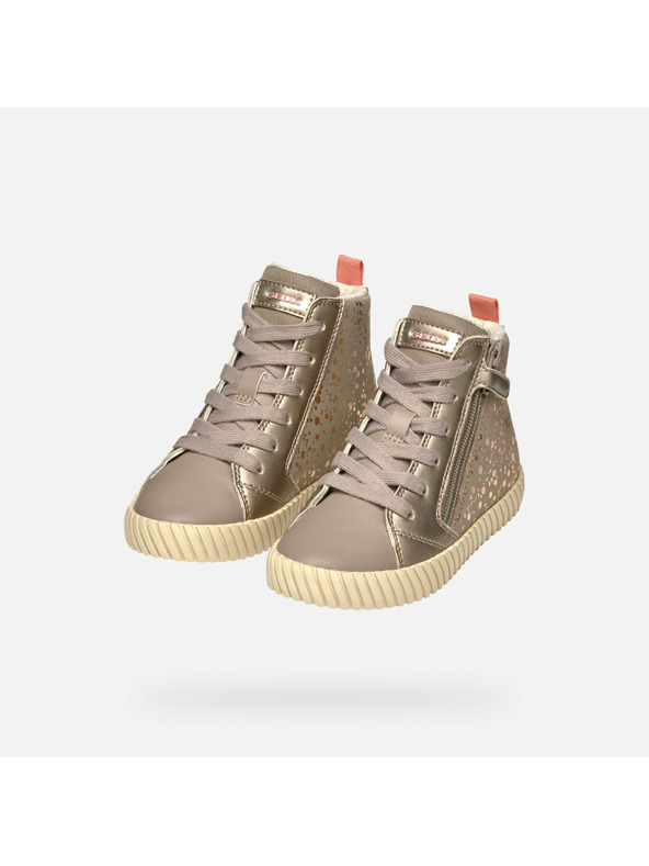 Geox Бежови детски маратонки Geox Mirroless