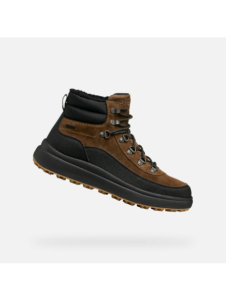 Geox Тъмнокафява мъжка котешка обувка Geox Granito + Grip B A