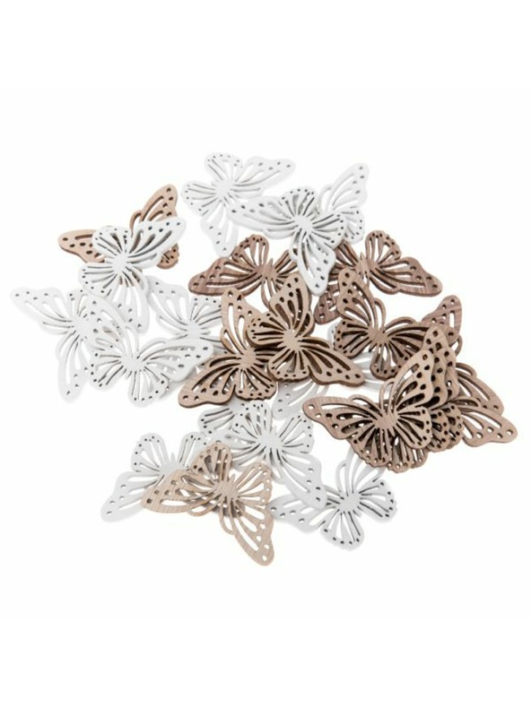 Casa de Engel Дървена пеперуда - комплект 24бр, 12/144