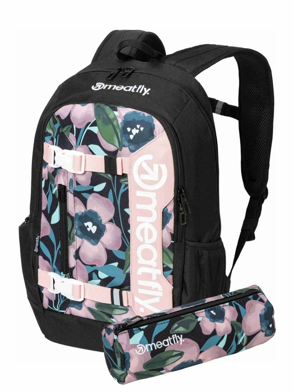Meatfly Meatfly раница Basejumper Pink Flowers 22 L + МОЛИВНИК | Обем 22 L