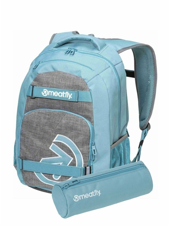 Meatfly Meatfly раница Exile Grey Heather / Aqua 24 L + МОЛИВНИК | Сива | Обем 24 L