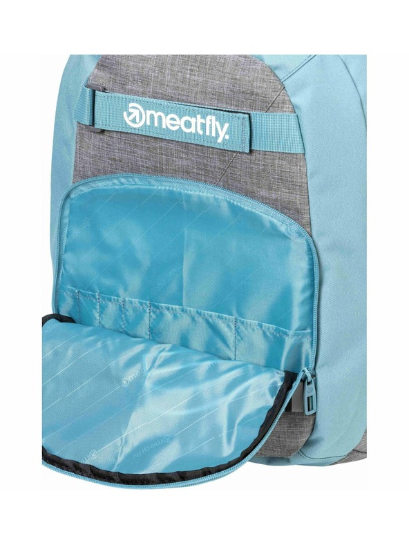 Meatfly Meatfly раница Exile Grey Heather / Aqua 24 L + МОЛИВНИК | Сива | Обем 24 L