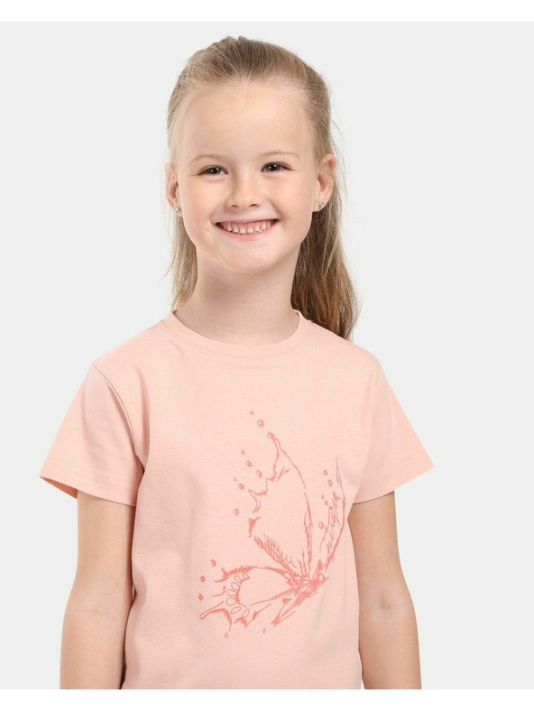 Kilpi Детска памучна тениска Kilpi MALGA-JG Корал