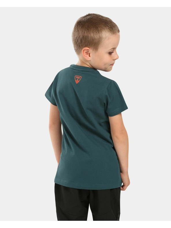 Kilpi Детска памучна тениска Kilpi SALO-JB Тъмнозелена