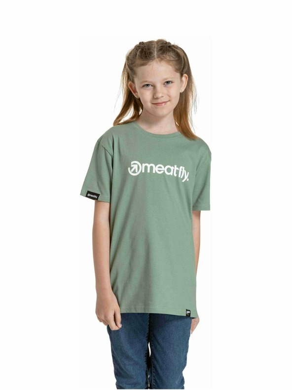 Meatfly Meatfly детска тениска Bart Olive | Зелена