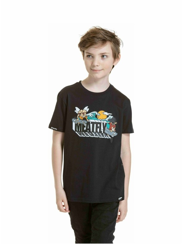 Meatfly Meatfly детска тениска Skejters Black | Черна