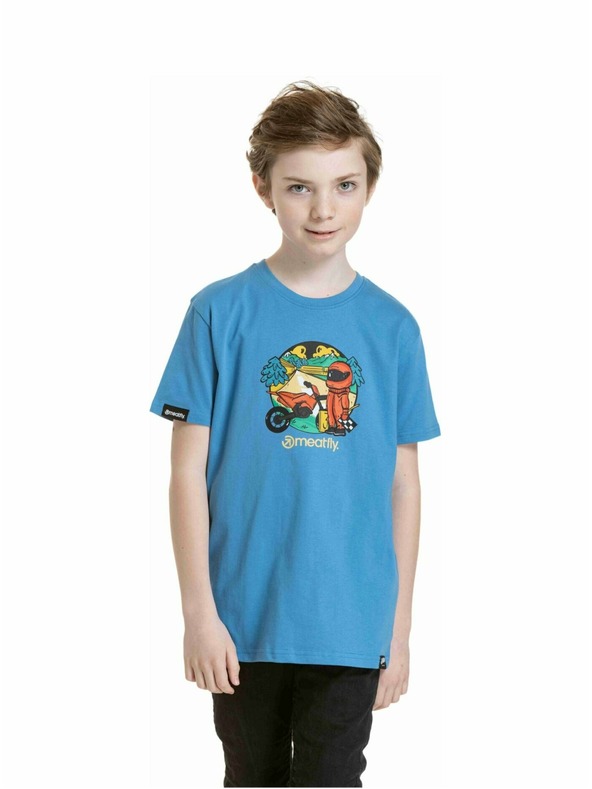 Meatfly Meatfly детска тениска Moto Blue | Синя