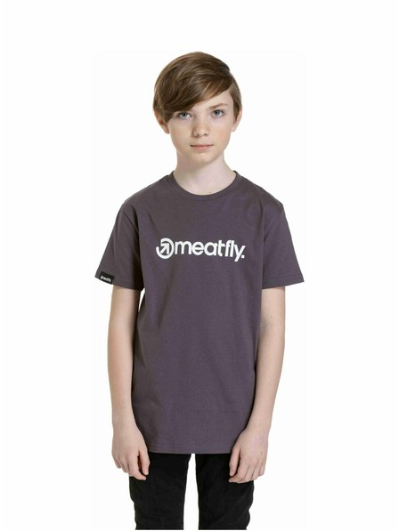 Meatfly Meatfly детска тениска Bart Mystic Grey | Сива | Размер 134 | 100% памук