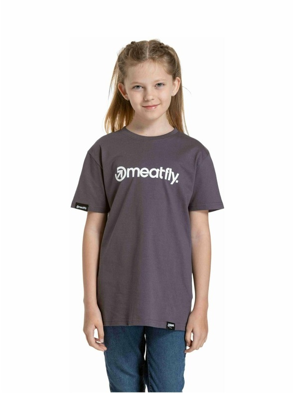 Meatfly Meatfly детска тениска Bart Mystic Grey | Сива | Размер 134 | 100% памук