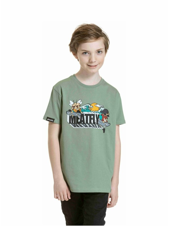 Meatfly Meatfly детска тениска Skejters Olive | Зелена
