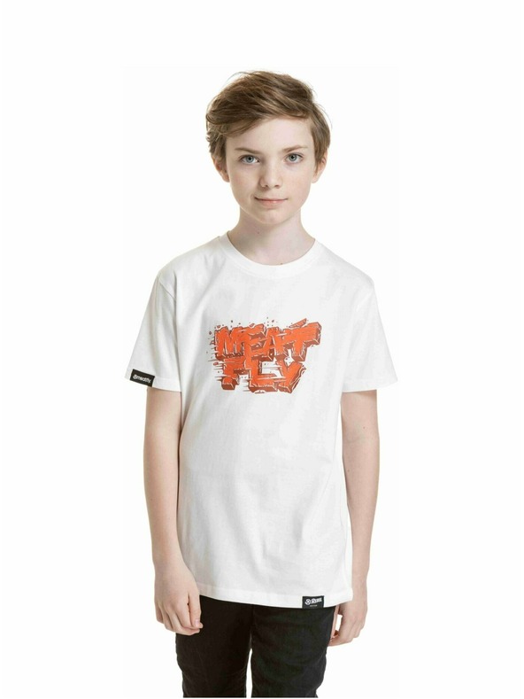Meatfly Meatfly детска тениска Rock White | Бяла