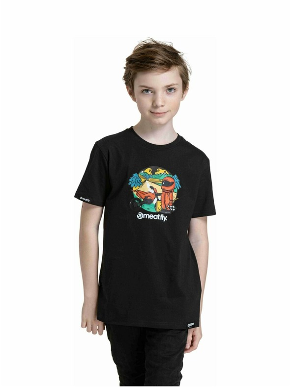 Meatfly Meatfly детска тениска Moto Черна | Черна