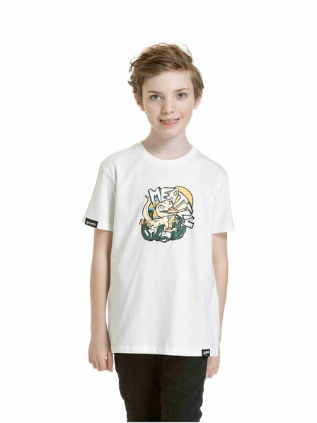 Meatfly Meatfly детска тениска Dino Бяла