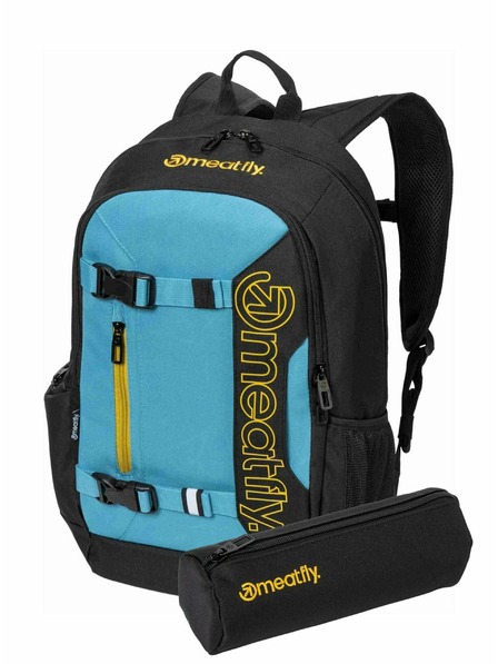 Meatfly Meatfly раница Basejumper Sky Blue / Yellow 22 L + МОЛИВНИК | Обем 22 L