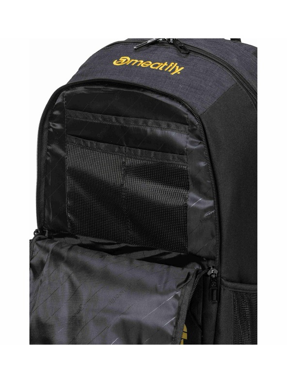 Meatfly Meatfly раница Basejumper Black / Charcoal Heather 22 L + БЕЗПЛАТЕН МОЛИВНИК | Черен | Обем 22 L
