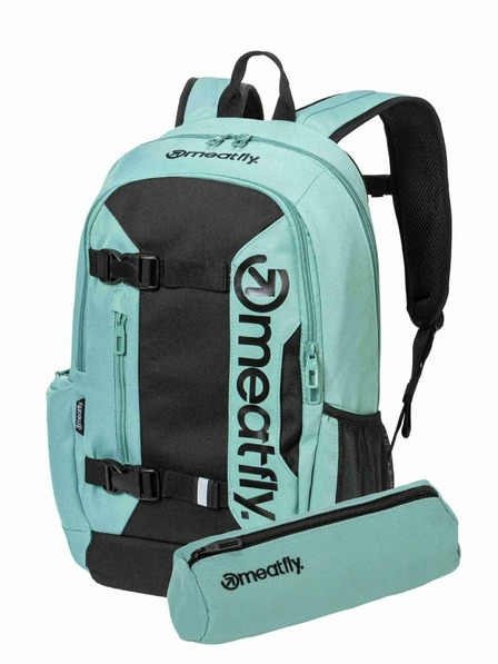 Meatfly Meatfly раница Basejumper Sea Green 22 L + МОЛИВНИК | Обем 22 L