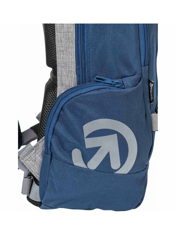 Meatfly Meatfly раница Basejumper Blue / Grey Heather 22 L + МОЛИВНИК | Сива | Обем 22 L