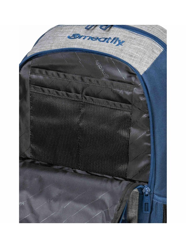 Meatfly Meatfly раница Basejumper Blue / Grey Heather 22 L + МОЛИВНИК | Сива | Обем 22 L