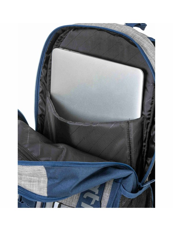 Meatfly Meatfly раница Basejumper Blue / Grey Heather 22 L + МОЛИВНИК | Сива | Обем 22 L