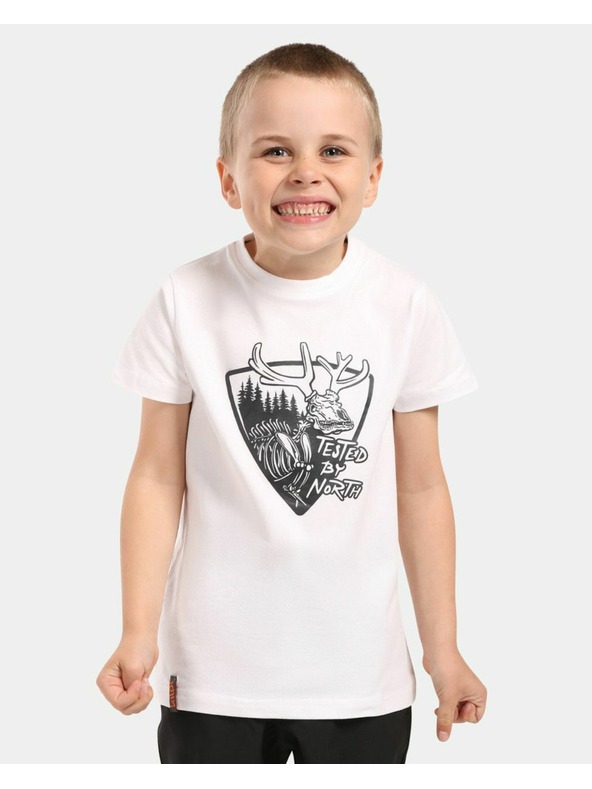 Kilpi Детска памучна тениска Kilpi SALO-JB Бяла