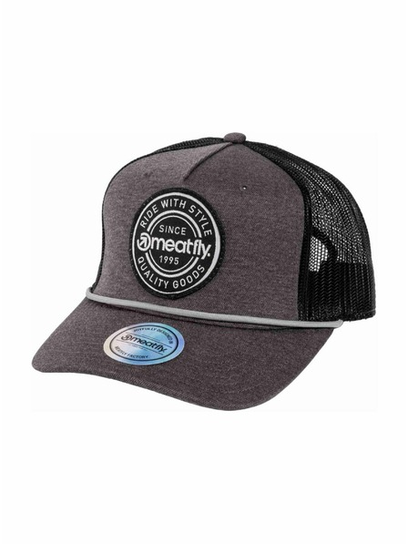 Meatfly Meatfly шапка с козирка Corey Trucker Grey Label | Черна |